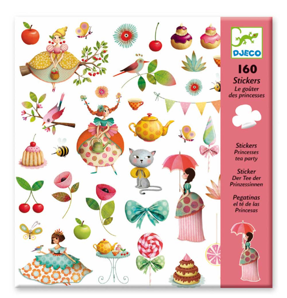 Stickerset - Princess Tea Party   - Djeco