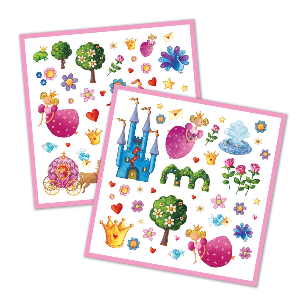 Stickerset - Prinzessin - Djeco