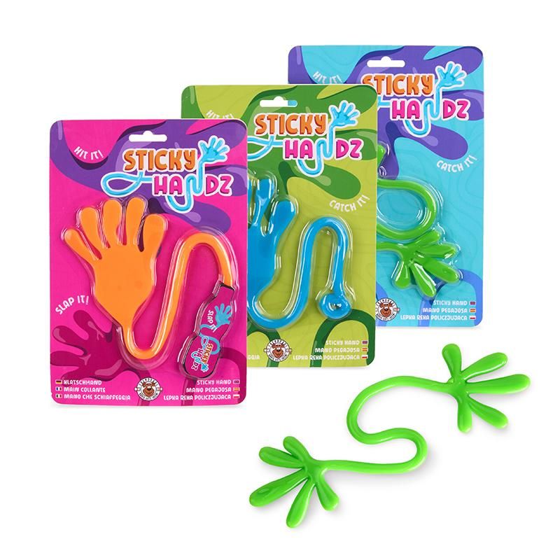 Trendhaus Sticky Klatschhand Spaßartikel Kinder 38 cm 3 Farben
