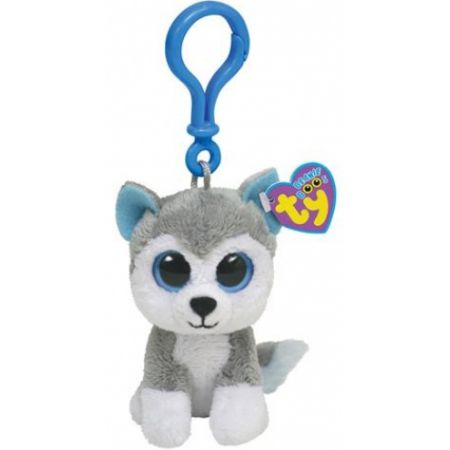 Stofftier Anhänger - Slush Husky Hund Clip 8.5cm - TY