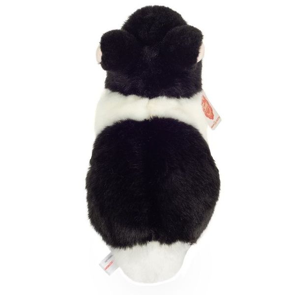 Stofftier - Hase schwarz - weiß 23 cm Stofftiere Hermann Teddy RATZEKATZ SPIELZEUGLAND