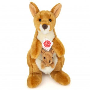 Stofftier - Känguru mit Baby 30 cm - Hermann Teddy