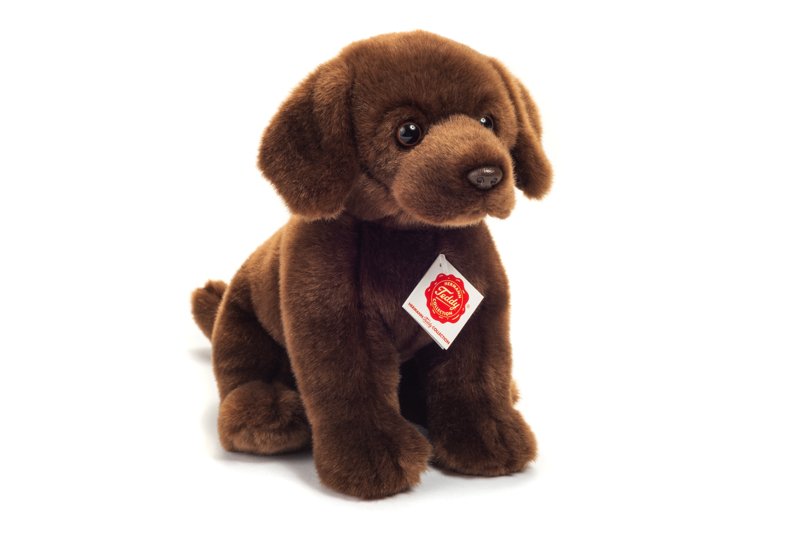 Stofftier - Labrador dunkelbraun, sitzend 25 cm - Hermann Teddy