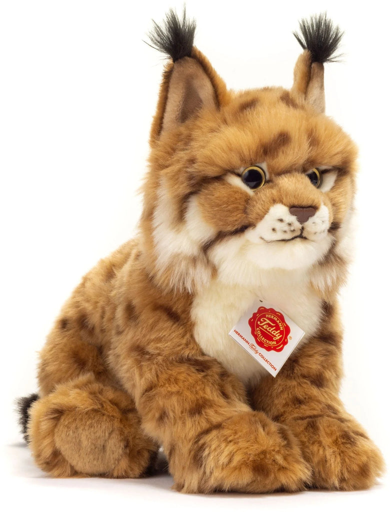 Stofftier - Luchs 26 cm Stofftiere Hermann Teddy RATZEKATZ SPIELZEUGLAND