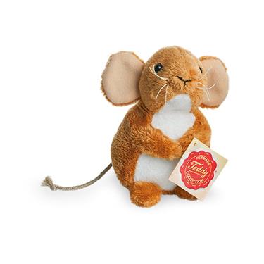 Stofftier - Maus 2 - farbig sortiert 11 cm - Hermann Teddy