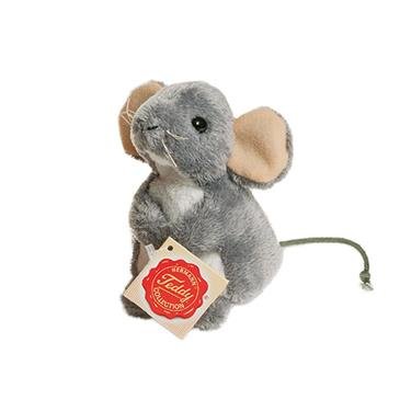 Stofftier - Maus 2 - farbig sortiert 11 cm - Hermann Teddy