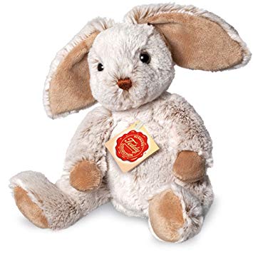 Stofftier -  Schlenkerhase grau 25 cm Hase - Hermann Teddy