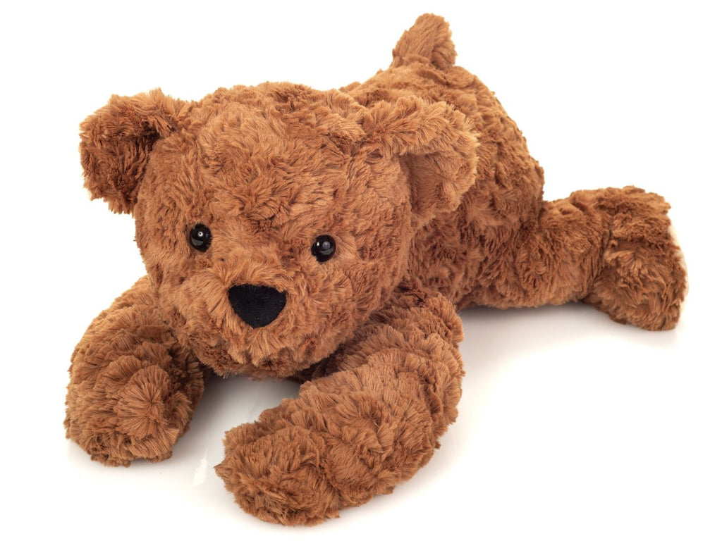 Teddy liegend braun 40 cm Kuscheltier ab 0 Jahren mit Tatzen
