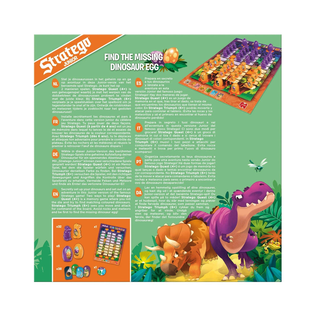 Spielregeln Stratego Junior Dinos Spielbox – Dinosaurier Taktikspiel ab 4 Jahren
