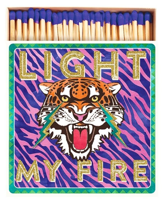 Design-Streichhölzer Tiger-Look mit Goldeffekt vom Moses Verlag