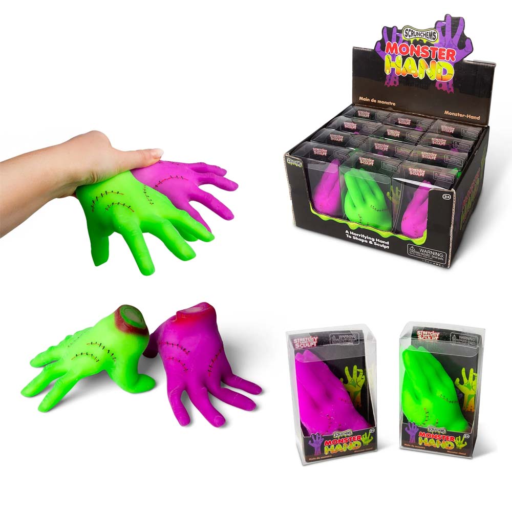 Stretchy Monster Hand SQ554 mit Sandfüllung und Narbenoptik
