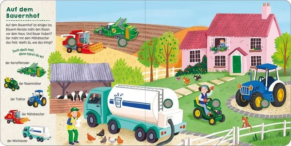 Buchseite mit Wimmelbild und Suchspiel – ars edition
