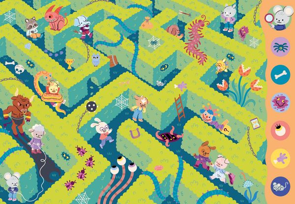 Such- und Findebuch Monster mit Illustrationen von Antonini
