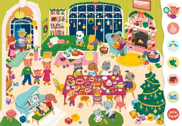 Weihnachts-Suchbuch Kinder ab 4 Jahren mit Wimmelbildern
