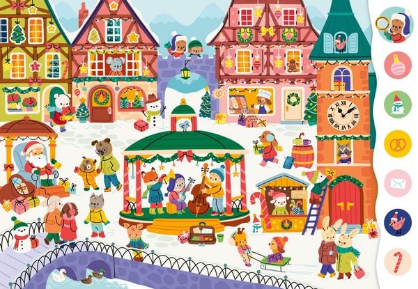 Wimmelbuch Weihnachten mit Suchaufgaben für Kinder ab 4