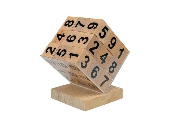 Sudoku Würfel Holz Acryl Philos ab 6 Jahren modernes Denkspiel