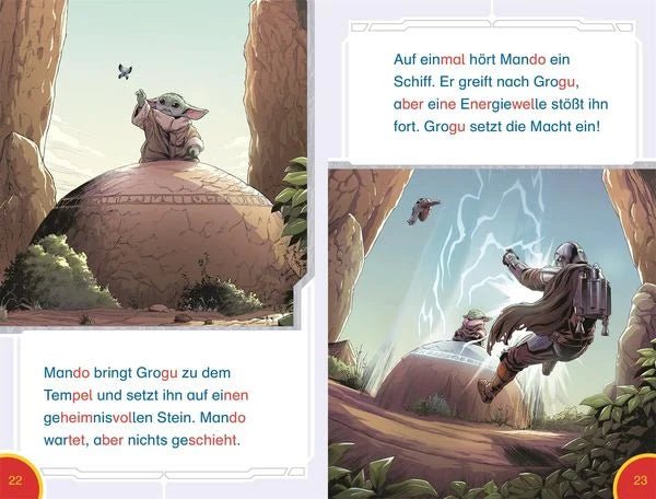 SUPERLESER Star Wars Kinderbuch mit Grogu und Mandalorian
