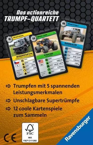 Kartenspiel Auto Monster ab 7 Jahren Ravensburger Trumpfspiel
