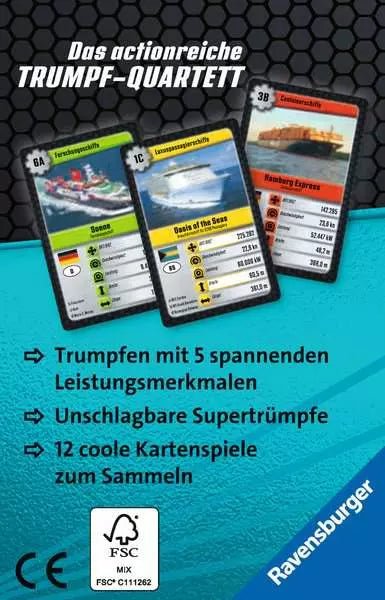Kartenspiel Ozeanriesen ab 7 Jahren Ravensburger Trumpfspiel
