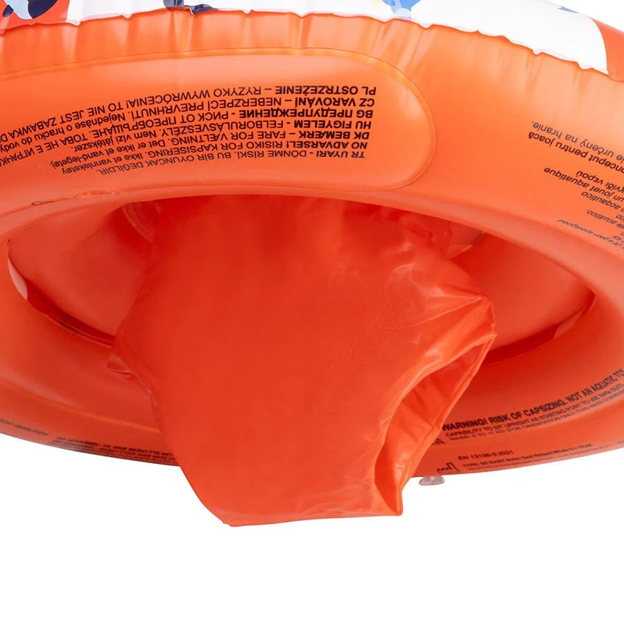 Swim Essentials Baby Float Ocean Stripes Ø 69 cm, rot-weiß, für 0–1 Jahr