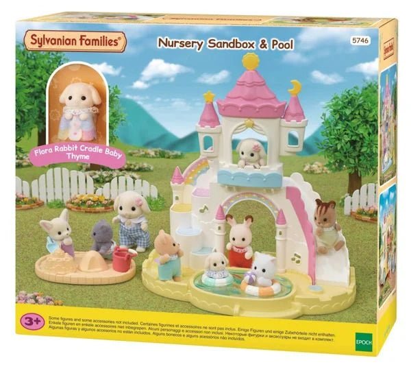 Sylvanian Families - Erlebniskindergarten Sandkasten und Pool mit FigurSpielfigurenEpochRATZEKATZ SPIELZEUGLAND