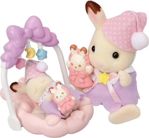 Sylvanian Families - Sleepy Dream Siblings, Schokoladenhasen Träumsüß Set, SpielsetSpielfigurenEpochRATZEKATZ SPIELZEUGLAND