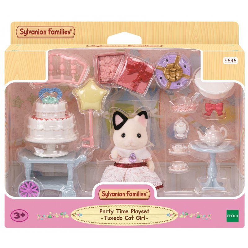 Sylvanian Families - Teatime Tuxedo Cat - Epoch