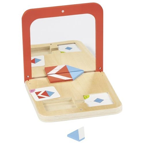 Holz Lernspiel Spiegel und Formen ab 5 Jahren
