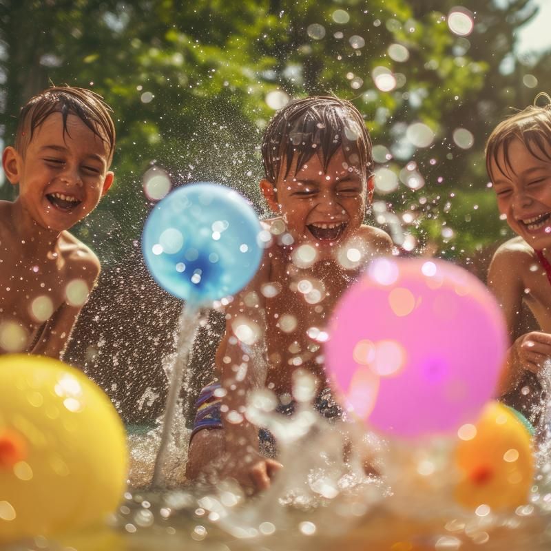 Spritzige Wasserbomben – 100 Stück inkl. Wasserhahn-Adapter