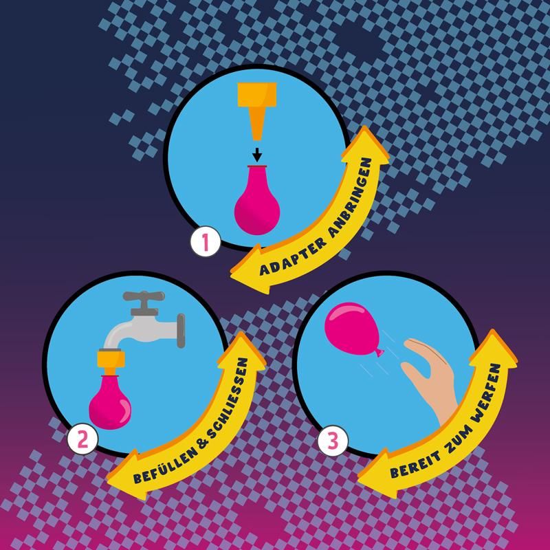 Sommer Spielzeug – TAKE ACTION Wasserbomben bunt & sortiert