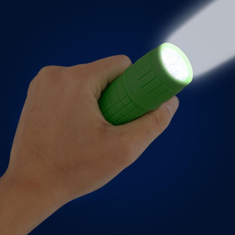 Taschenlampe CS Flashlight 9 LED gummiert kompakt mit Halteschlaufe
