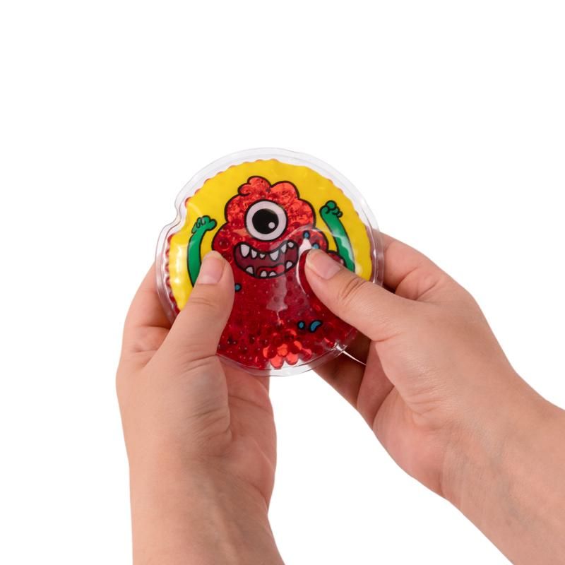 Rotes Taschenmonster Gelkissen als vielseitiges Hot & Cold Pad, ideal für Wärme- oder Kälteanwendungen
