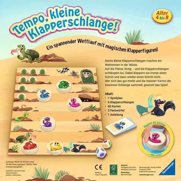 Tempo, kleine Klapperschlange! - Kinderspiel - Ravensburger