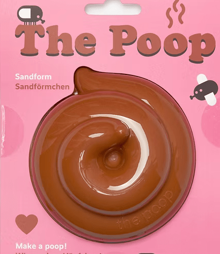 The Poop Sandförmchen – Kackhaufenform in pink oder braun für Sandspiel