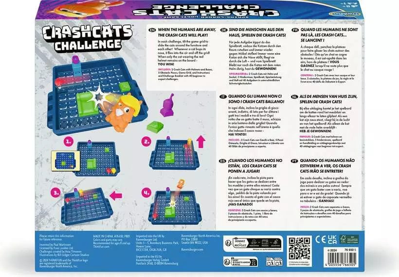 Crash Cats Spielset mit 3 Helmkatzen ab 8 Jahren
