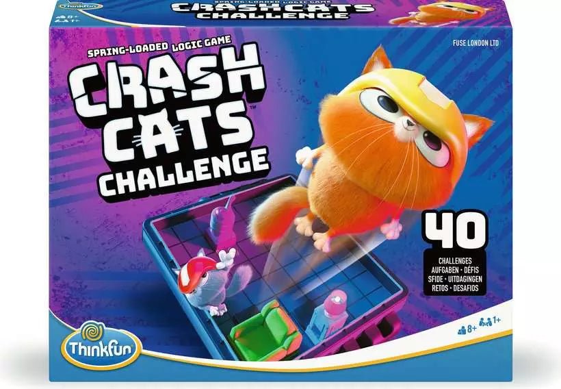 Einzelspieler Logikspiel Crash Cats Katapult Katzen Spiel ab 8
