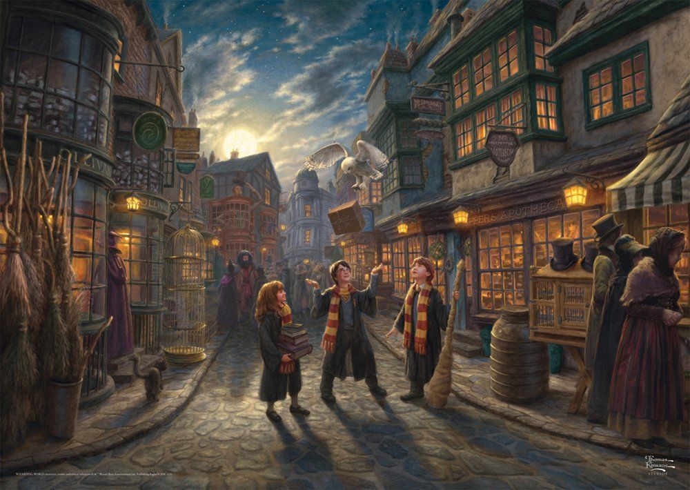 Harry Potter Puzzle Diagon Alley 1000 Teile von Thomas Kinkade Studios