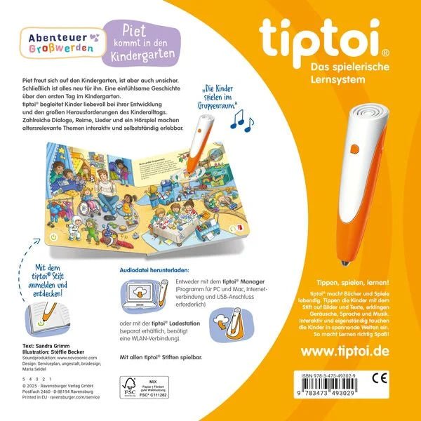 Kindergartentiptoi Piet kommt in den Kindergarten Laut und Spiel