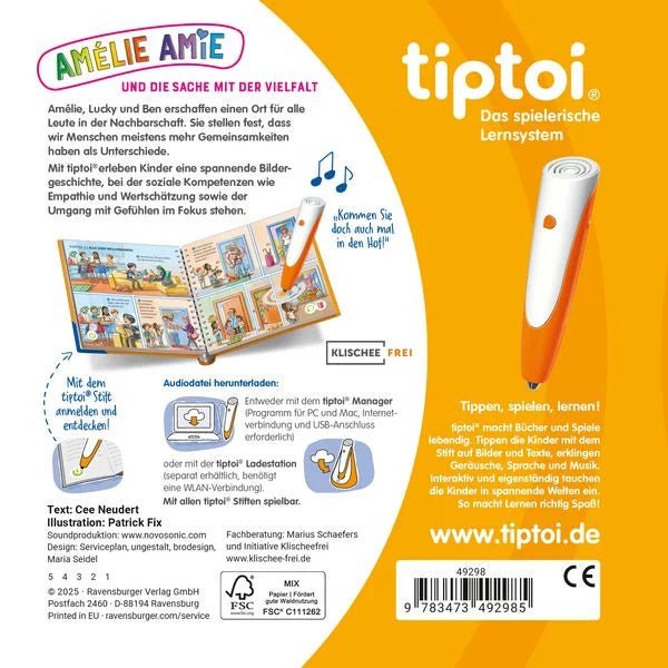 tiptoi Amélie und Ben und Vielfalt Buch tiptoi ab 4 Jahre
