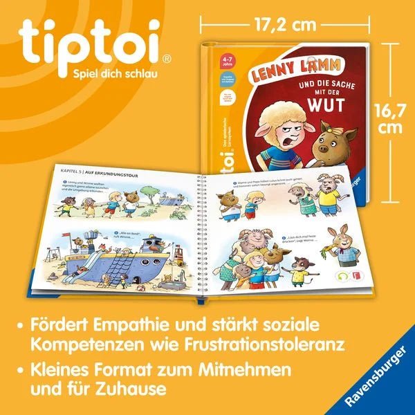 Lenny Lamm Wuttiptoi interaktives Gefühlebuch ab 4–7 Jahre