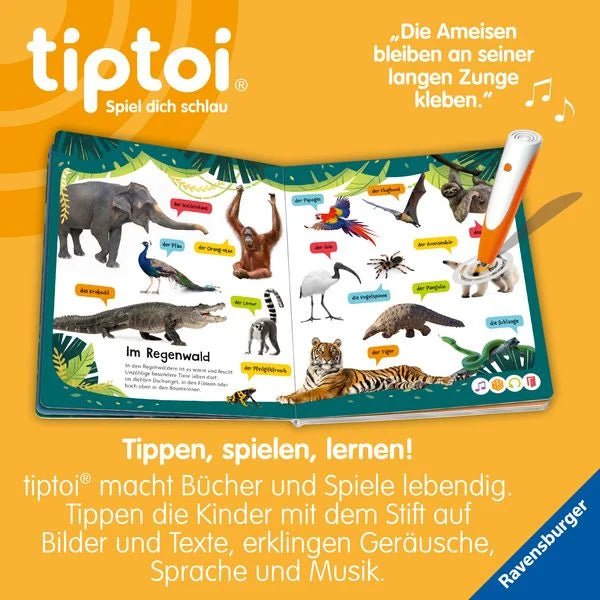 Tiptoi Tierlaute Buch mit 200 Geräuschen ab 2‑4 Jahren