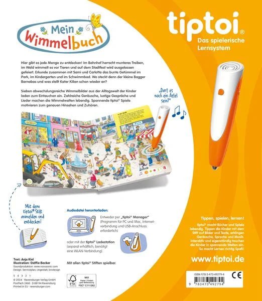 Wimmelbuch tiptoi Geräusche Lieder Lernspiele ab 3 Jahre