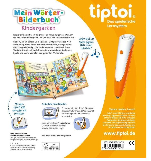 Tiptoi® Mein Wörter - Bilderbuch Kindergarten - Ravensburger