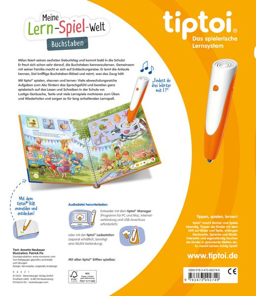 Tiptoi® Meine Lern - Spiel - Welt - Buchstaben - Ravensburger