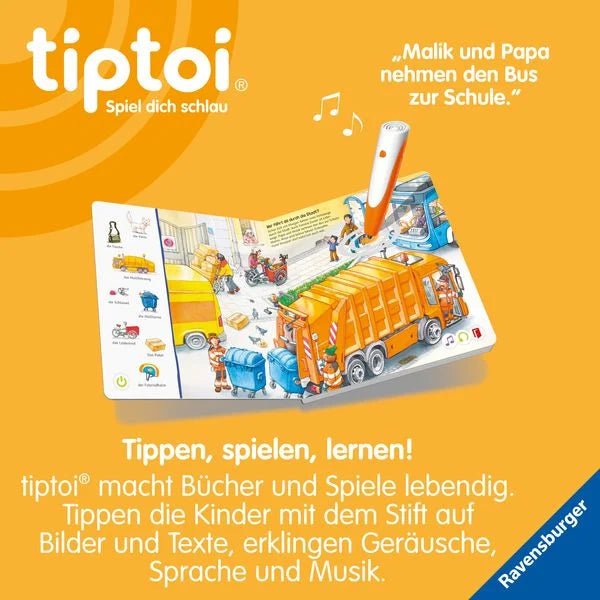 tiptoi Fahrzeuge interaktives Suchspiel Buch Pappbilderbuch ab 2‑3 Jahre