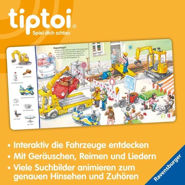 Ravensburger tiptoi Buch Fahrzeuge Suchbilder Audio ab 2 Jahre interaktiv