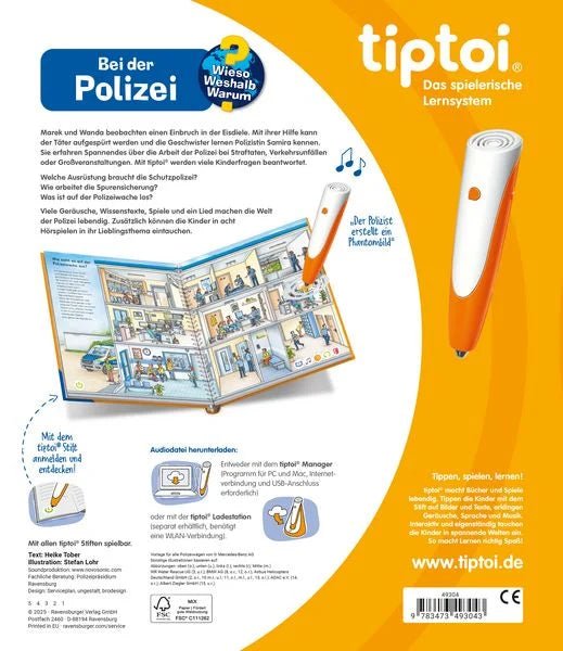 Ravensburger tiptoi Bei der Polizei Buch ab 4 Jahre