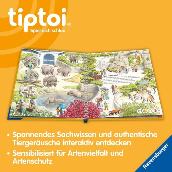 tiptoi Kinderbuch ab 4 Jahren Zoo Tiere Artenschutz Ravensburger
