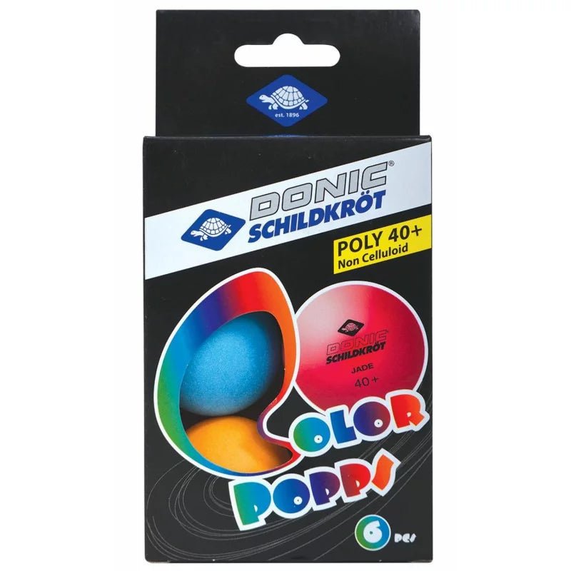 Tischtennisbälle - Color Popps 6er Packung - Schildkröt