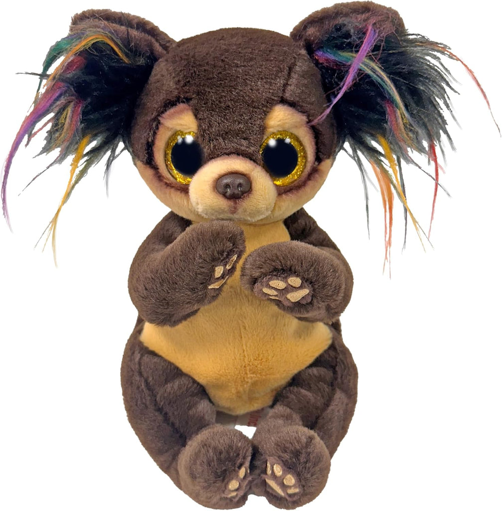Ty Beanie Boos Toffee Chihuahua auf weißem Hintergrund
